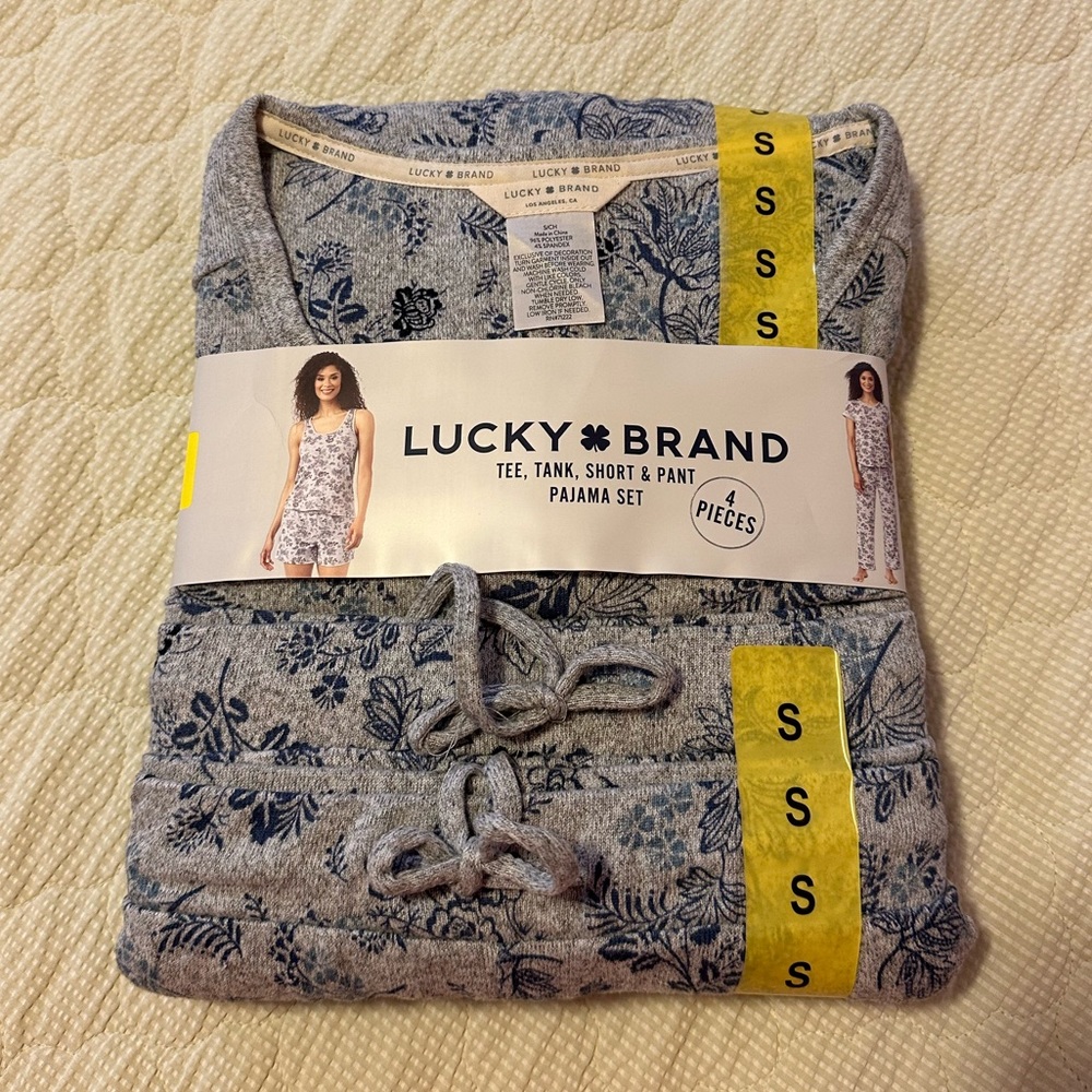 Lucky Brand 4 Piece Pajama Set